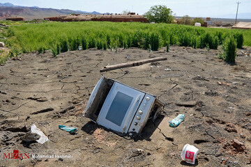 امدادرسانی به روستای سیل زده‌ی «بهانگر» داورزن - سبزوار