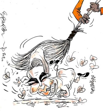 جاروی پاکبان، سحر قریشی را ادب کرد!