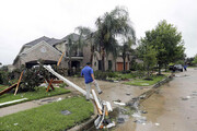 ببینید | خسارات هولناک طوفان در ایالت تگزاس آمریکا