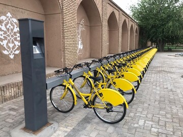 نخستین ایستگاه دوچرخه های اشتراکی شهر یزد تجهیز شد - خبرآنلاین