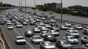 ترافیک سنگین صبح تهران از سمت کرج