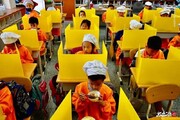 عکس | اقدام جالب پیشگیرانه تایلند برای مقابل کرونا در مدارس