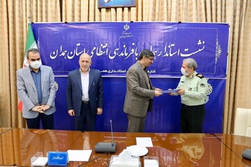 استاندار : تلاش و مجاهدت شبانه روزی پرسنل انتظامی همدان، قابل تقدیر است