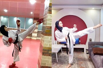 دختران طلایی جزیره کیش و کسب مقام قهرمان کاراته مسابقات مجازی کشور  