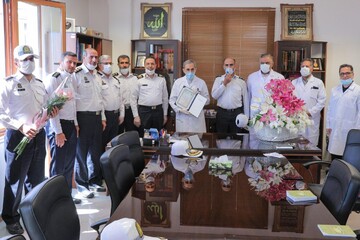 راهنمایی و رانندگی تهران بزرگ از مدافعان سلامت تقدیر کرد