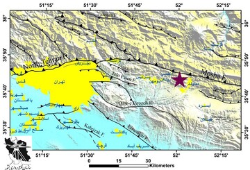 علت زلزله بامداد امروز مشخص شد؛ فعال شدن گسل مشاء  در نزدیکی دماوند