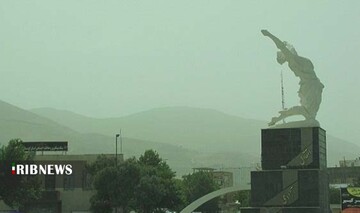 آلودگی هوای کردستان روی شاخص ۲۰۰