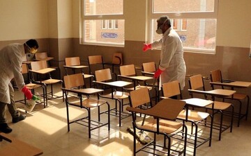 مدارس استان قزوین برای حضور دانش آموزان ضدعفونی شد