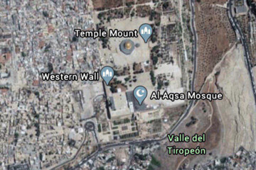 ببینید | تصویر هوایی از مسجدالاقصی و قبة الصخره در بیت المقدس