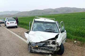 عکس | راننده این پراید بخاطر تصادف با سگ ، جان باخت