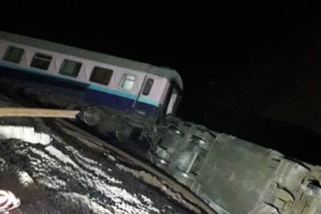 عکس | حادثه برای قطار همدان-مشهد در اطراف تهران