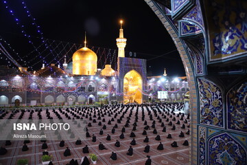 مراسم شکرانه بازگشایی حرم مطهر رضوی