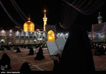 آئین شکرانه بازگشایی حرم مطهر رضوی