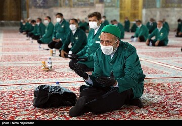 آئین شکرانه بازگشایی حرم مطهر رضوی