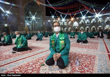 آئین شکرانه بازگشایی حرم مطهر رضوی