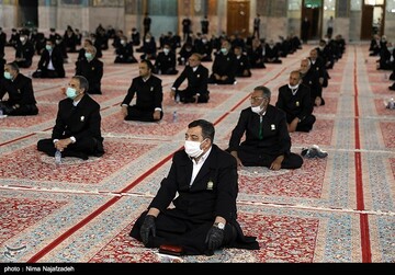 آئین شکرانه بازگشایی حرم مطهر رضوی