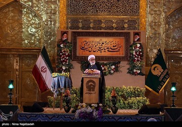 آئین شکرانه بازگشایی حرم مطهر رضوی