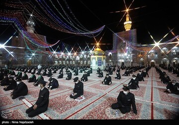 آئین شکرانه بازگشایی حرم مطهر رضوی