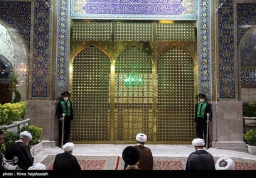 آئین شکرانه بازگشایی حرم مطهر رضوی