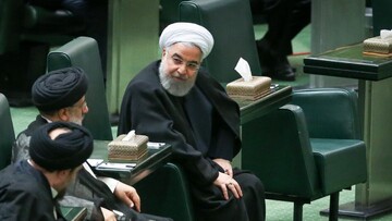 ۲ تصویر مقایسه ای از حسن روحانی در مجلس؛ از دوره نمایندگی تا مهمان از جایگاه یک رئیس جمهور