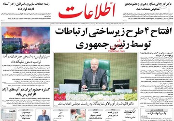  اطلاعات: افتتاح ۴ طرح زیرساختی ارتباطات توسط رئیس جمهوری 