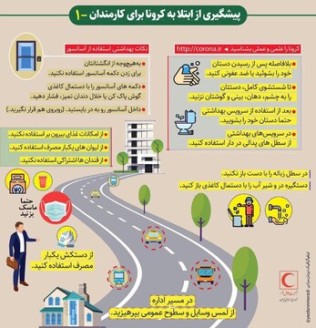 کارمندان برای پیشگیری از ابتلا به کرونا در محل کار چه کنند؟