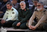 آخرین تصویر از حضور سردار سلیمانی در مراسم سالروز رحلت امام خمینی