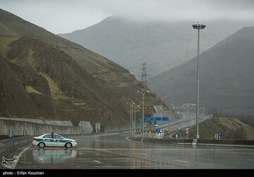  قطعه ۴ آزادراه تهران-شمال بسته شد