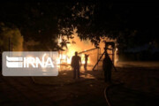 ببینید | آتش سوزی پنجشنبه شب دریاچه چیتگر