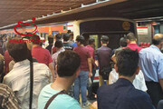 عکس | شلوغی مترو و ازدحام جمعیت در روزهای کرونایی