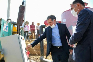 افتتاح طرح‌ سامانه های نوین آبیاری روستای خوی