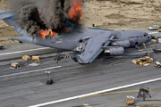 ببینید | سقوط هواپیمای آمریکایی در عراق