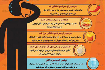 ببینید | توصیه‌های تغذیه‌ای برای پیشگیری از گرمازدگی