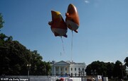 ترامپ در اوج اعتراضات جشن تولد گرفت/عکس