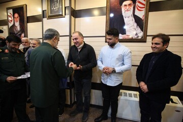 دیدار عوامل سریال بچه مهندس با فرمانده هوافضای سپاه
