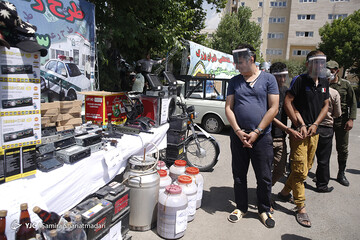 ستگیری ۱۴۶۰سارق و توزیع کننده مواد مخدر در طرح رعد۳۶