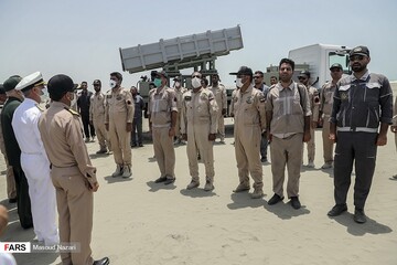 رزمایش موشکی ارتش در شمال اقیانوس هند