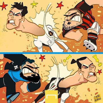 ببینید گتوزو با رونالدو چه کار کرد!