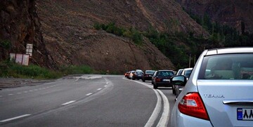 جاده هراز یک‌طرفه شد