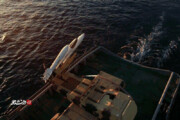 عکس | جدیدترین تصویر از موشک شکارچی پهپاد غولپیکر آمریکایی در آب‌های خلیج فارس