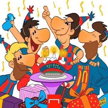 مراسم تولد مسی رو ببینید!