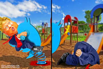 لگد سنگین توئیتر به ترامپ را ببینید!