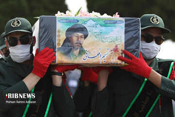 ‌ورود پیکر مطهر شهید والامقام «نسیم افغانی» به مشهد