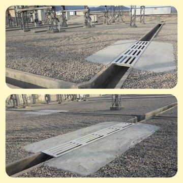 ساخت و نصب پل فلزی در پست های انتقال شهرستان سمنان

