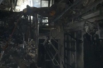 ببینید | تصویری از محل آتش‌سوزی در خیابان شریعتی