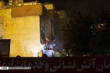 آتش سوزی و انفجار در مرکز درمانی در تجریش
