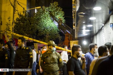 آتش سوزی و انفجار در مرکز درمانی در تجریش