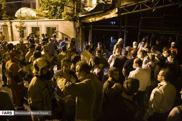 آتش سوزی و انفجار در مرکز درمانی در تجریش