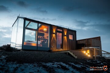 کابین ‌های شیشه ‌ای دنج حومه ایسلند و تجربه خیره شدن به ستاره ها!