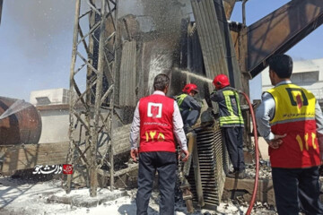 ببینید | نیروگاه زرگان دچار آتش‌سوزی شد